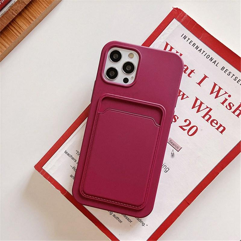 Мягкий силиконовый чехол для телефона для iPhone 13 Pro Max 12 11 слотов для карт, карманный кошелек, задняя крышка для Samsung S21 A32 Xiaomi Poco M3 Pro Redmi 9T