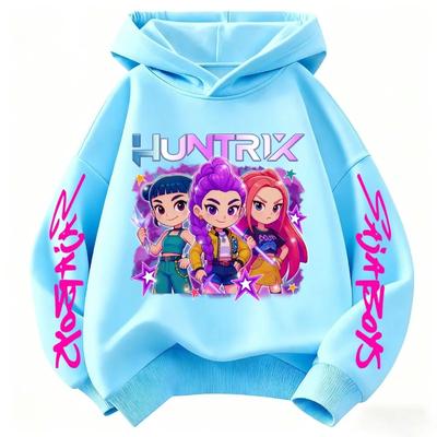K-pop Охотники на демонов Женская группа Худи Детская одежда Модная толстовка Детские топы