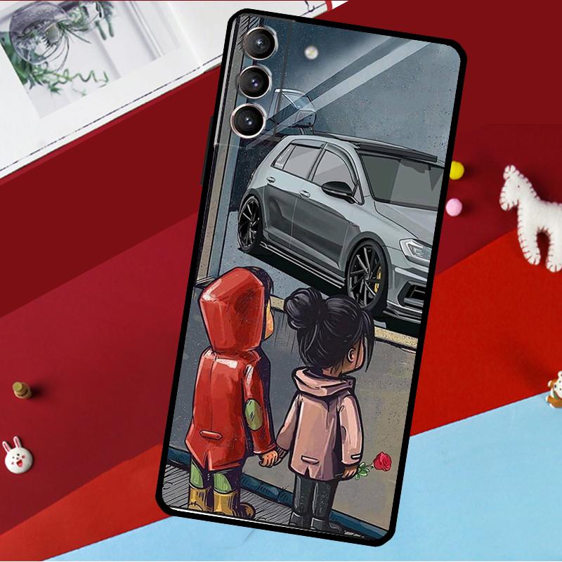 Boy Girl See Cool Sports Car Drift Case For Samsung Galaxy S22 S23 Ultra S21 FE S8 S9 S10 Plus Note 10 20 Ultra S20 FE Coque