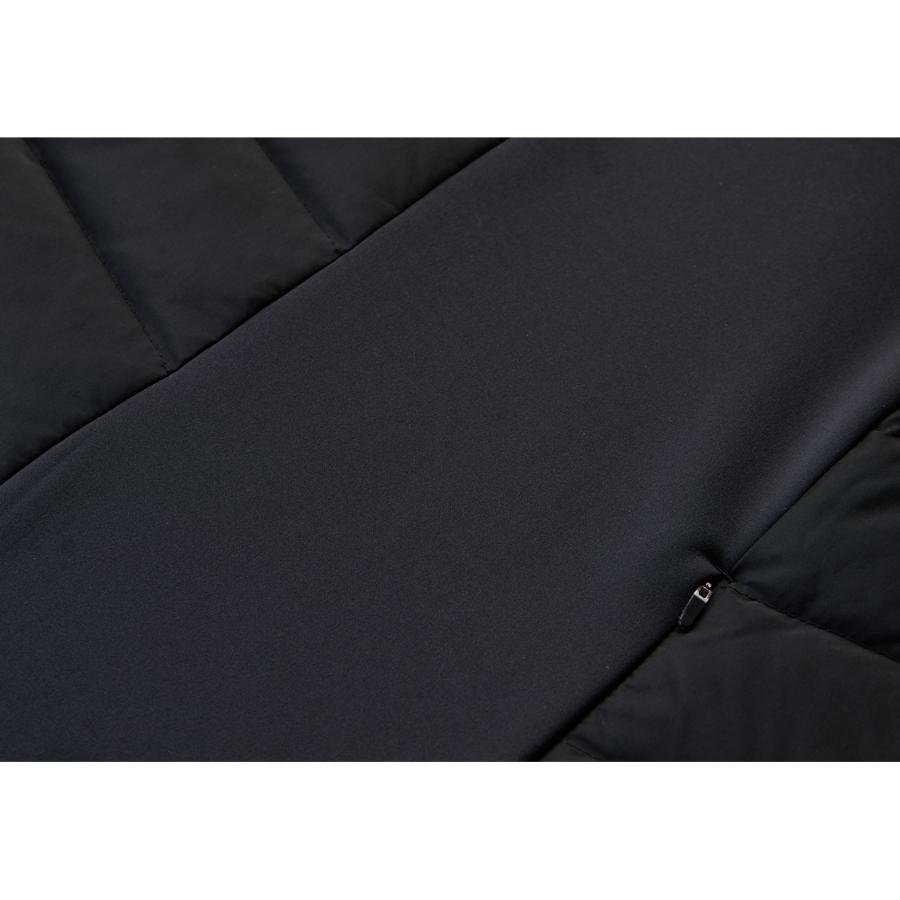 Anta Теплая мужская куртка-пуховик с логотипом и воротником-стойкой, прямого покроя, черная 462340108-1