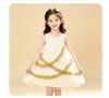 Summer new girls' breathable sleeveless mesh princess dress