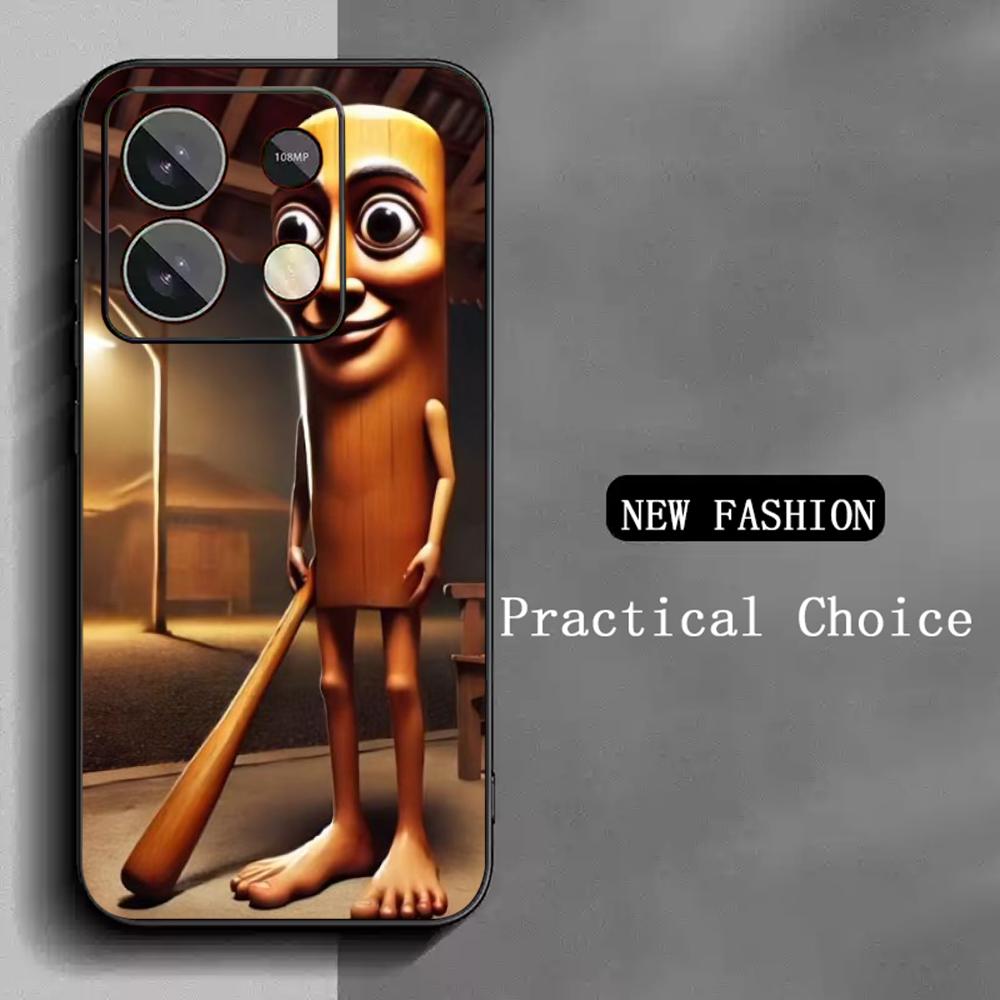 Tung tung sahur funny poster pattern Phone Case For Redmi Note 14 13 12 11 Pro Plus S 5G 14C A3 Soft Black Phone Cover