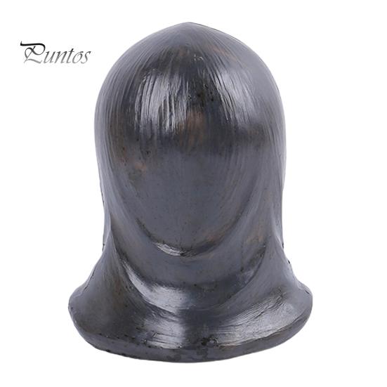 Реалистичная модель человеческого черепа, ретро-статуя из смолы с капюшоном, жуткая статуэтка для домашнего рабочего стола на Хэллоуин