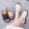 Summer Women's Footwear Slippers Women's Shoes Wear Thick-soled Wedges and Fishmouth Women's Sandals and Slippers.