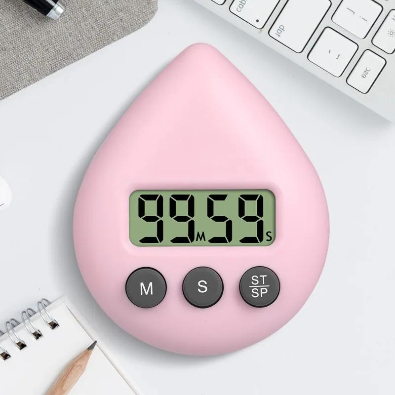 Digital Shower Timer Waterproof Energy Saver Bathroom Electronic Countdown Water Drop Alarm Clock