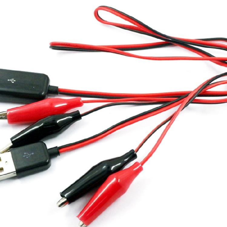 Улучшенные USB-зажимы-крокодилы, длина 50 см, тестовый зажим для зарядки мобильных устройств, для применений с преобразованием мощности
