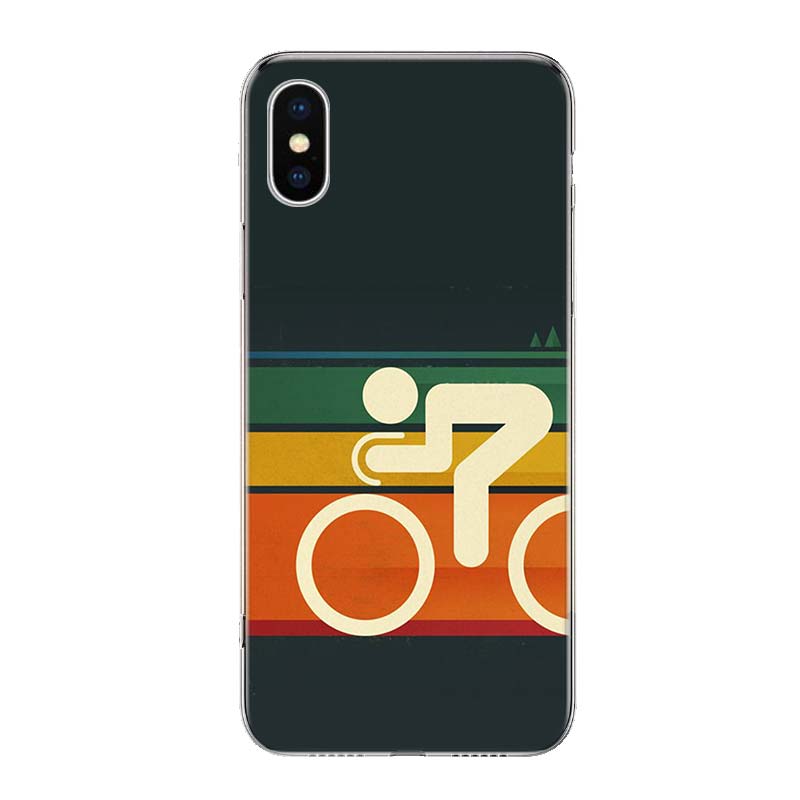 Bicycle Bike Sport Coqu For IPhone 18 17 Air 16 15 14 Plus 13 Mini 12 11 Pro Max Phone Case 16E 7 Print 8 SE Fundas Cover Soft Coqu