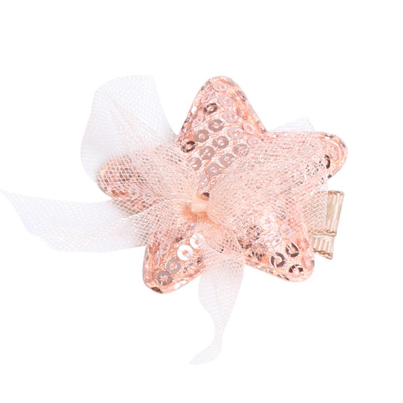 Набор из 40 заколок для волос для девочек: Дизайны «Зайчик», «Корона», «Звезда», «Сердце» и «Бантик» из ПУ кожи и хлопка.