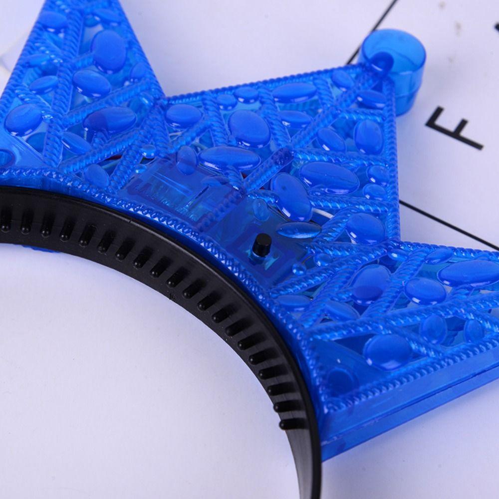 Светящаяся светодиодная корона-обруч для волос, светящаяся повязка для волос, милое праздничное украшение