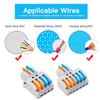 9 шт. Компактный набор соединителей для сращивания проводов, набор рычажных соединителей, быстрый соединитель проводов для AWG 28-12