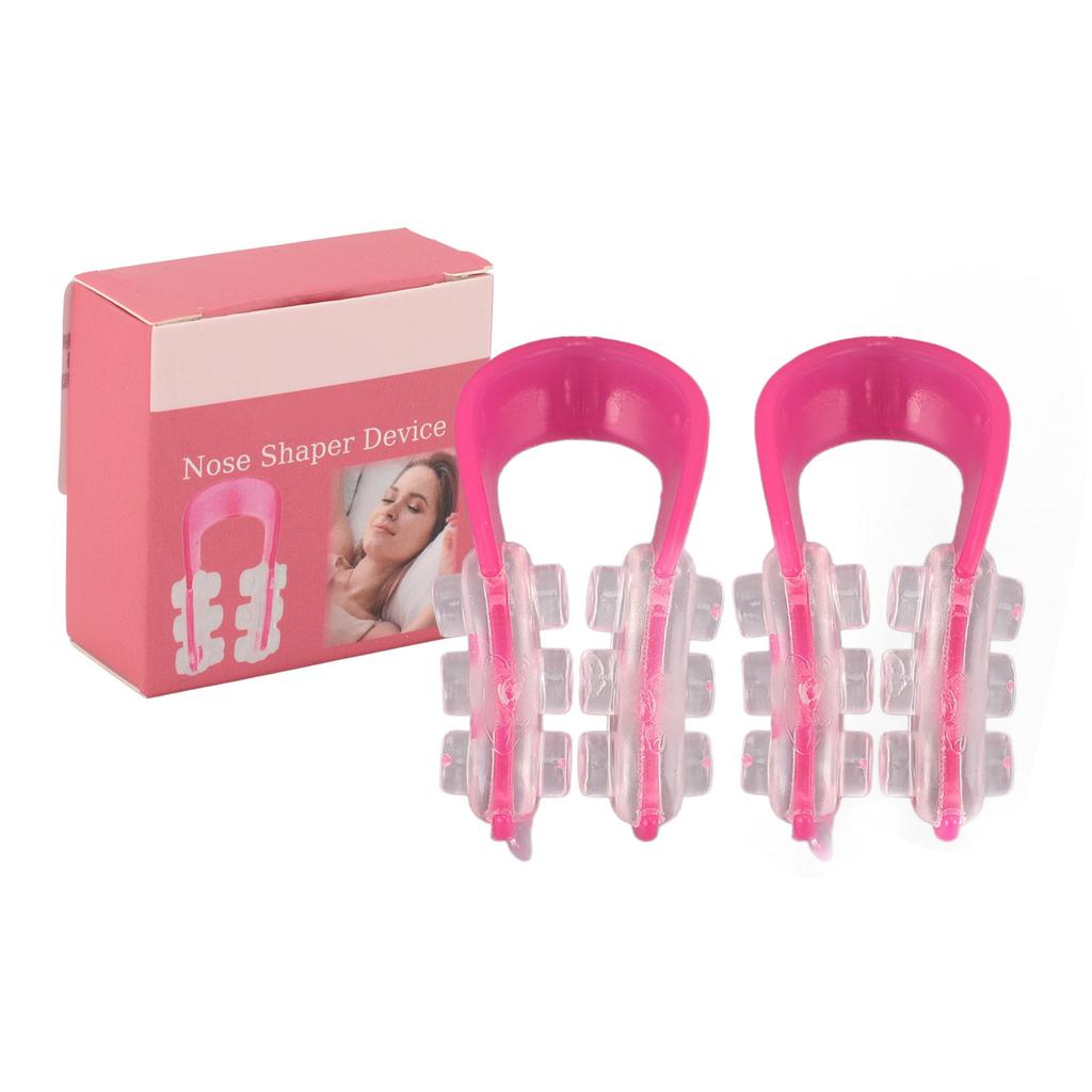 2pcs Nose Lift Shaping Clip Nose Bridge Straightening Reshape Adjustable Silicone Nose Lifter Up Sha
