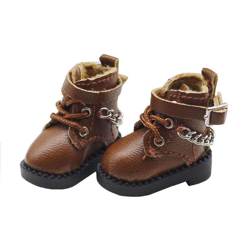 obitsu11GSCbody9OB11 for 1/11 OB11 Handmade Doll Boots Cowhide Dolls Shoes New Casual Leather Shoes