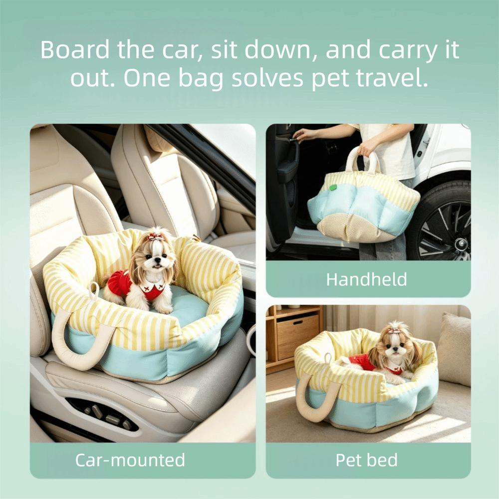 Washable Pet Car Seat Portable Dog Car Seat Pet Safety Pet Carrier Bag For Outdoor Travel