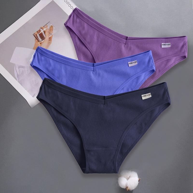 FINETOO 3 шт./компл. M-XXL женские сексуальные хлопковые трусики нижнее белье женские трусы женские трусы хлопковые трусики нижнее белье для девочек