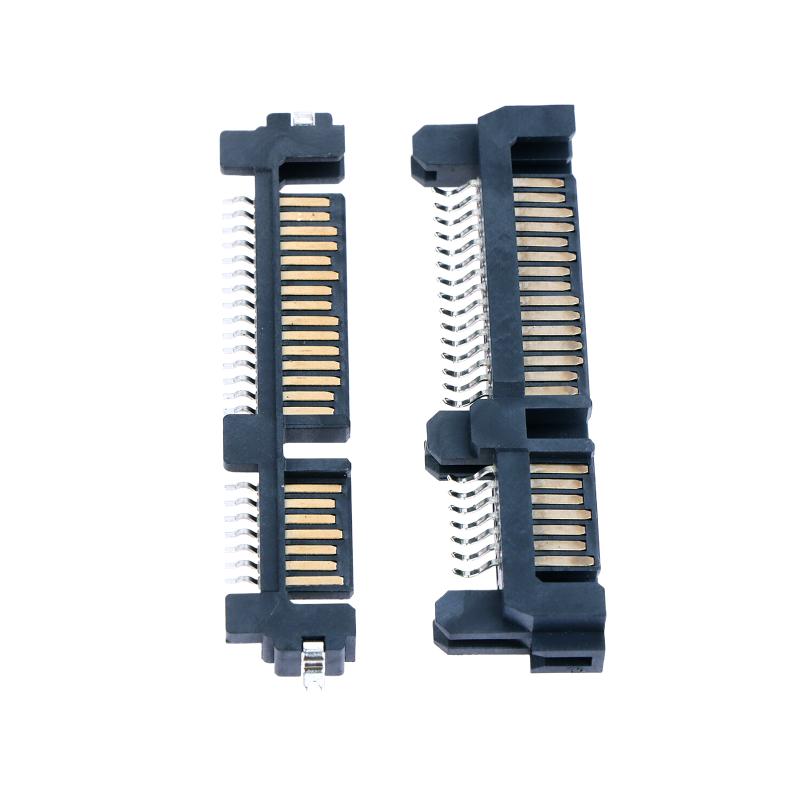 5 шт. Разъем интерфейса SATA Гнездо SSD Накопитель с твердотельным накопителем 7+15P 22-контактный Штыревой разъем Гнездо Погружная плата Патч-тип Порт разъема