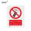 Наклейка-знак безопасности «Anseri No Mobile Phone»