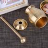 Pestle and Mortar Set Universal Copper Heavy Duty Easy Clean Garlic Crusher Spice Grinding Bowl for