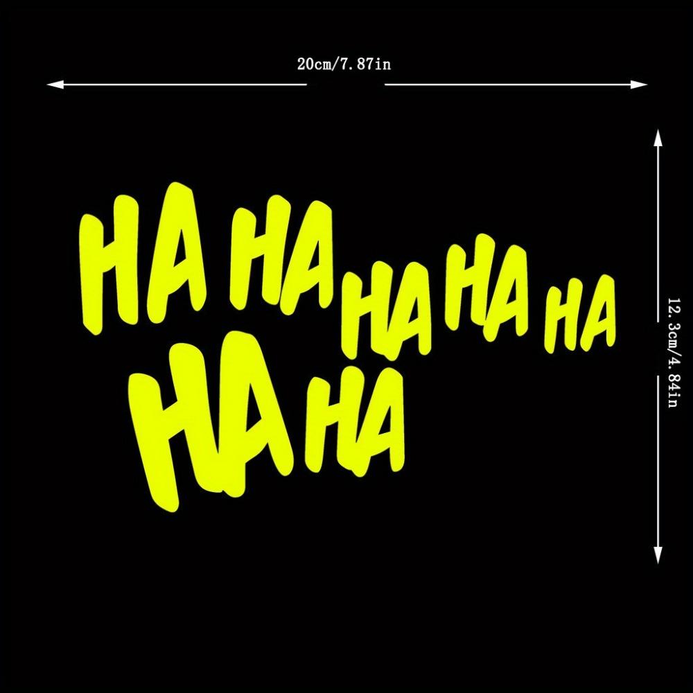 1PC Hahaha Joker Laughing Motorcycle Stickers Waterproof DIY Motorbike Side Panels Fuel Tank Fairing Vinyl Decals Decoration