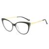 Women Pochromic Optical Glasses Men Anti Blue Light Cat Eye Eye Glasses Unisex Anti Radiation  Eyewear