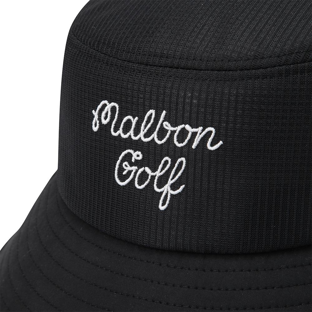 MALBON GOLF Вентилируемая панама-ведро Черная