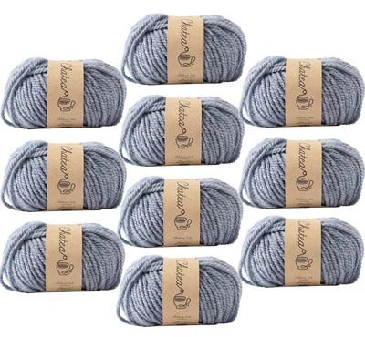 Пряжа Knitworm Wool 1 Чатти Экстра 25г, мотки, меланж, толстая, (приблизительно. 34м), 60% акрил, 40% шерсть, 3.Дождь