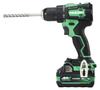 HiKOKI 18V Vibration Drill Driver DV18DE Compact Type 2 Case Included Pieces, Charger, DV18DE(2XPZ)