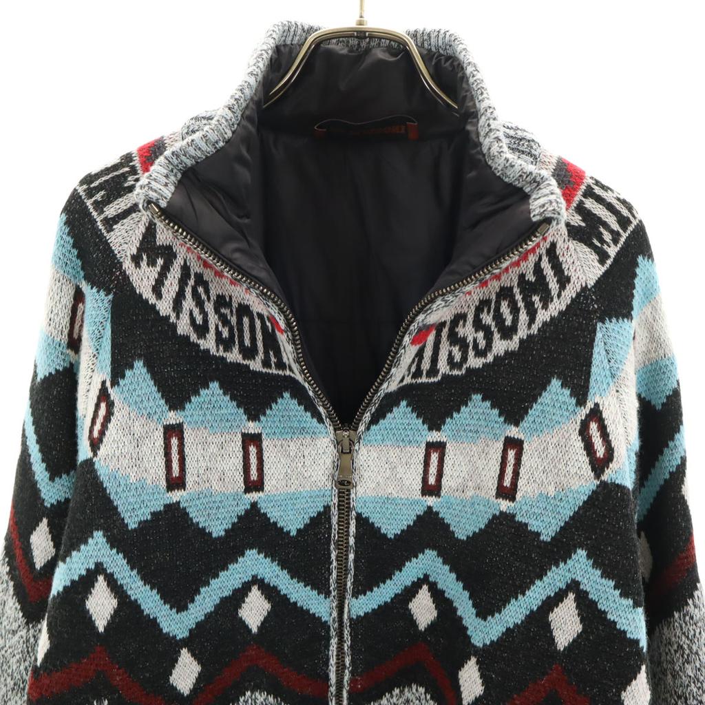 Missoni Вязаная куртка с узором Fair Isle 48 Мульти Хлопковый наполнитель Мужская Б/У