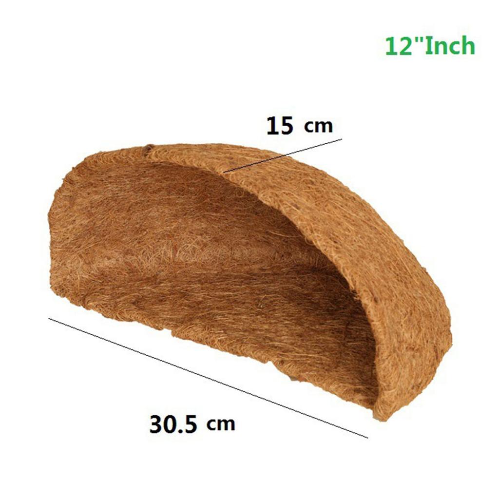 1PCS Round Hanging Basket Coconut Mat Coco Liner Coconut Fiber Replacement Flower Basket For Home Gardening Wedding Decor
