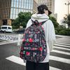 Large Capacity Graffiti Print School Bag Student Backpack Women Men Travel Backpack
