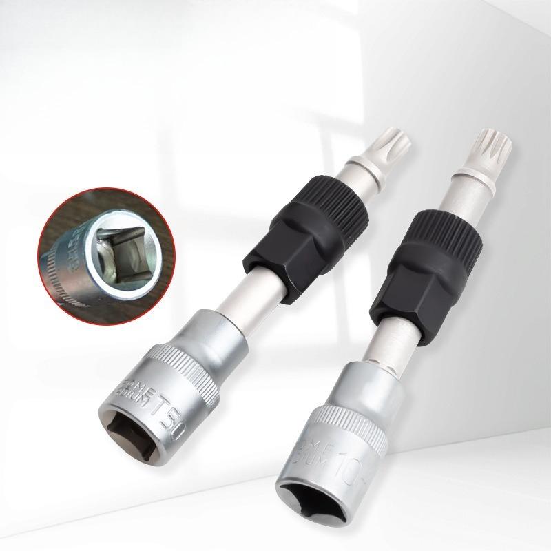 33 Teeth Heavy Duty T50/M10 Spanner Socket Alternator Pulley Bolt Remover for Auto Repair General Vehicle Maintenance Handy Tool
