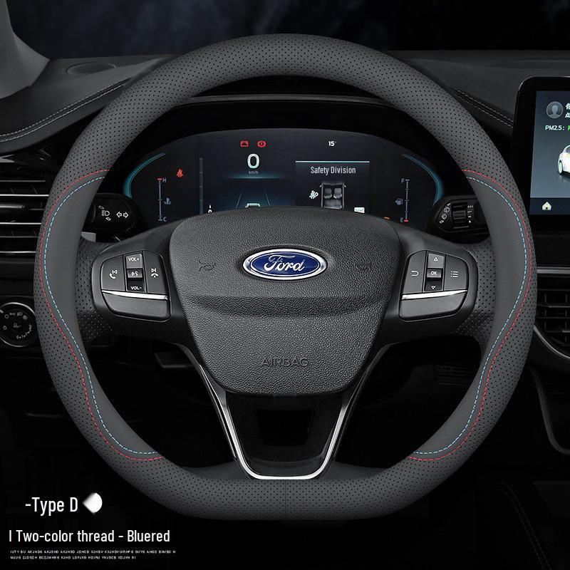 Чехол на руль Ford: Натуральная кожа для Mondeo, Edge, Kuga, Focus, Fiesta, Explorer, Mustang
