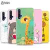 Силиконовый чехол с изображением жирафа из мультфильма для Honor 20 20S 20E 8 8A Prime 8X MAX 8C 8S 7A 7C 7S Pro Phone Case