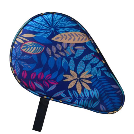 Сумка для настольной теннисной ракетки Изысканный узор Застежка-молния Защита от царапин Пыленепроницаемая с карманом Защитная сумка для пинг-понговой ракетки из ткани Оксфорд