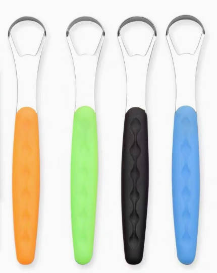 Tongue Cleaner Stainless Steel Tongue Scraper with Ergonomic Handle for Oral Hygiene and Fresh Breath Daily Use
