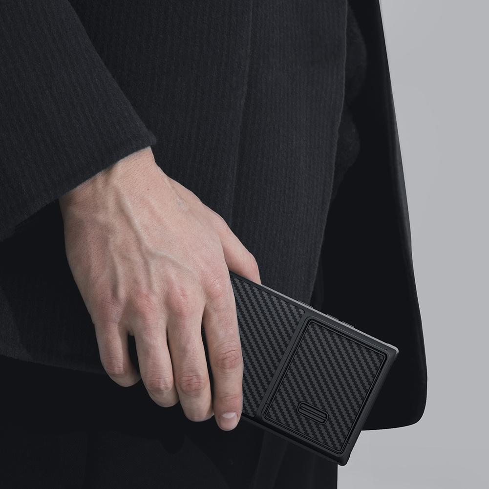 Черный защитный чехол Nillkin для Samsung Galaxy S23 Ultra - защитный чехол для камеры из синтетического волокна