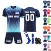 Personalised Shirts Kit Mens Girls With Name Number Custom Football Jerseys For Boys Training Suit
