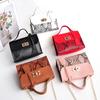 Retro Snake Pattern Women's Handheld One Shoulder Crossbody Bag Mobile Phone Bag Korean Fashion Small Square Bag