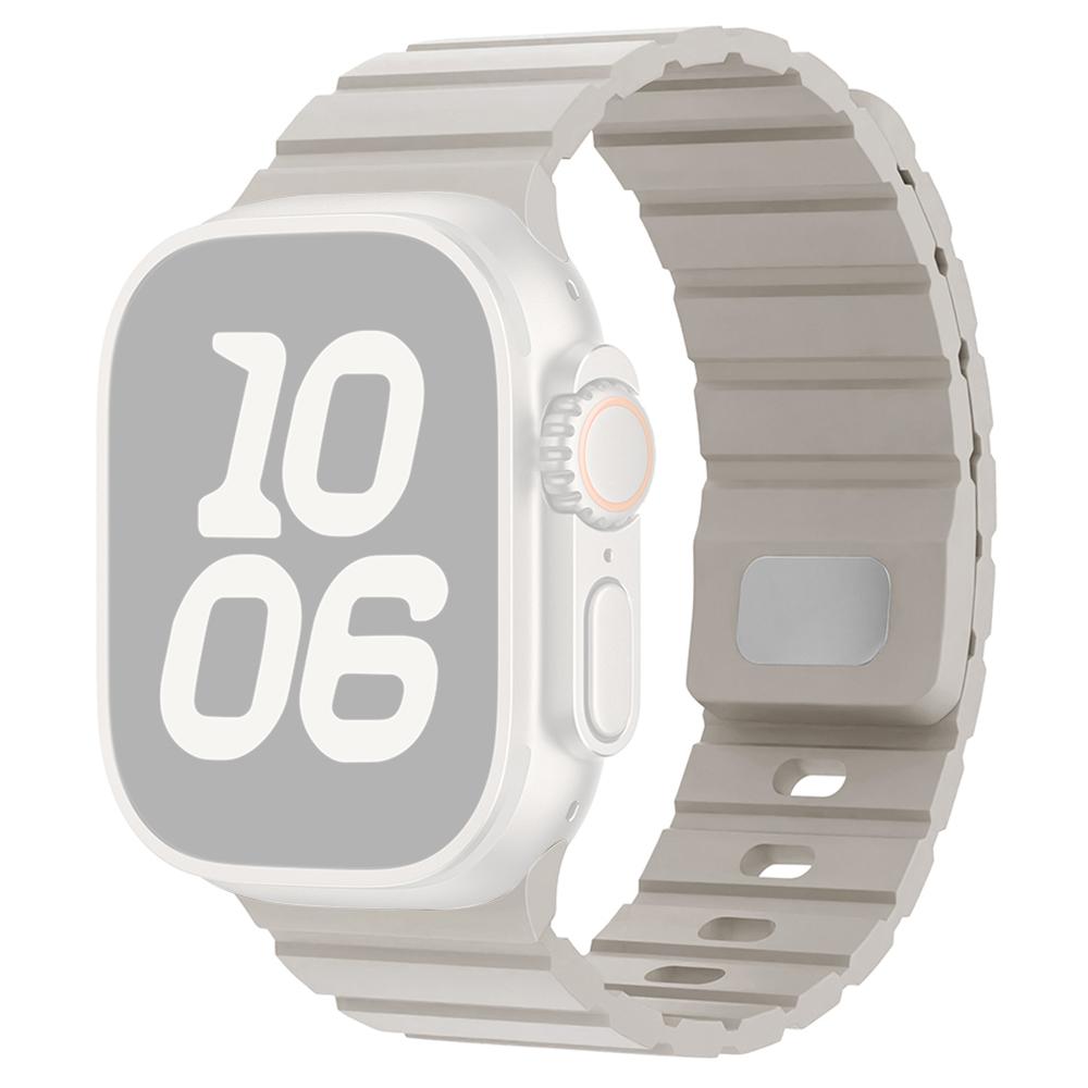 Силиконовый ремешок для Apple Watch Series 11 10 42 мм/9 8 7 41 мм/SE3 SE2 SE 6 5 4 40 мм/3 2 1 38 мм Магнитный ремешок с быстрым отсоединением