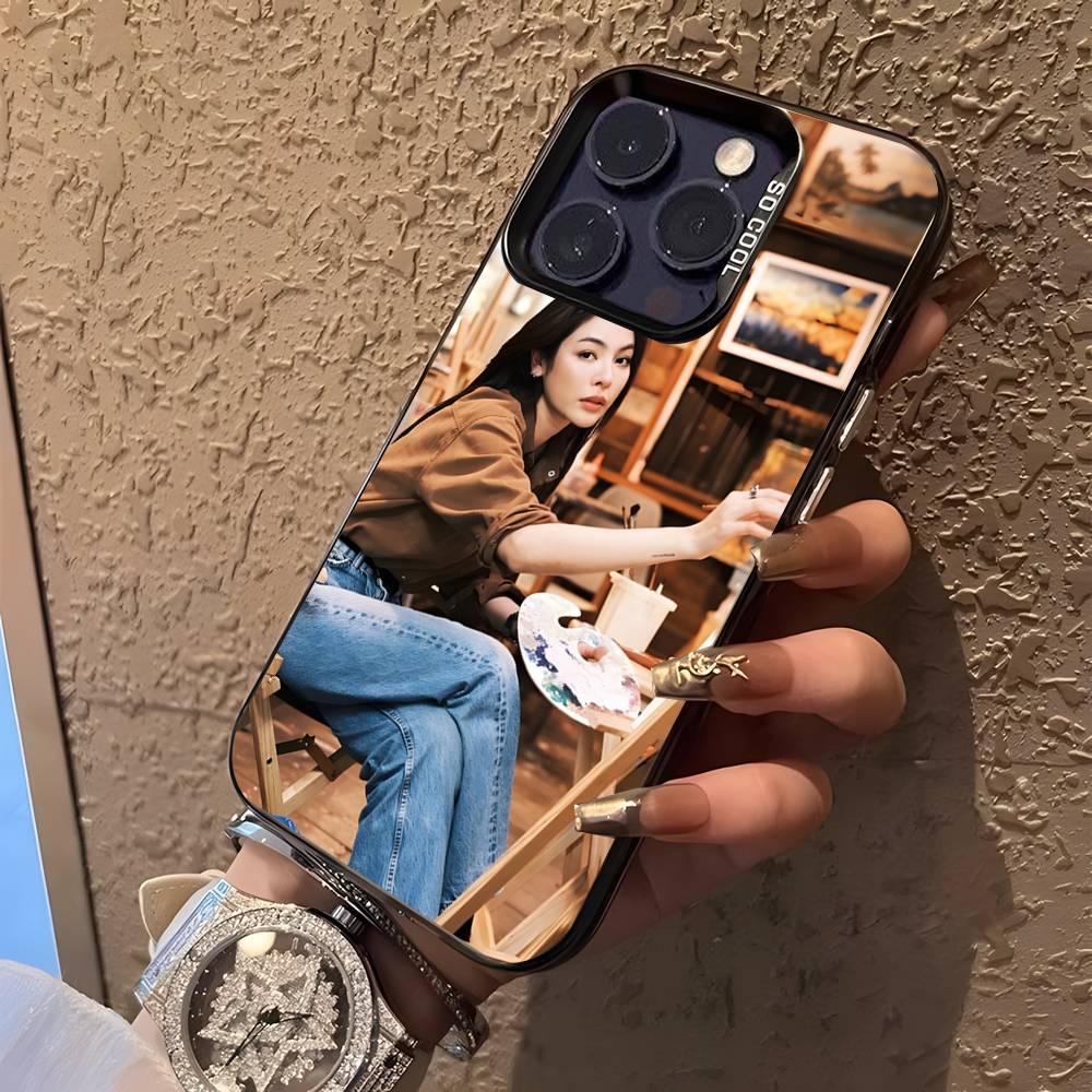 Faye Peraya Malisorn Для iPhone 17,16,15,14,13,12,11,Mini,Pro,E,SE4,XS,MAX Черный Матовый Конфетный Чехол