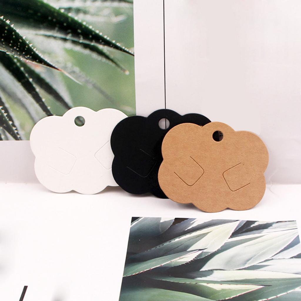 Упаковка из 100 карточек с заколками для волос Декоративные открытки с ожерельями Карты для демонстрации ювелирных изделий Карты с текстурой бумаги Упаковочные карточки для ожерелья