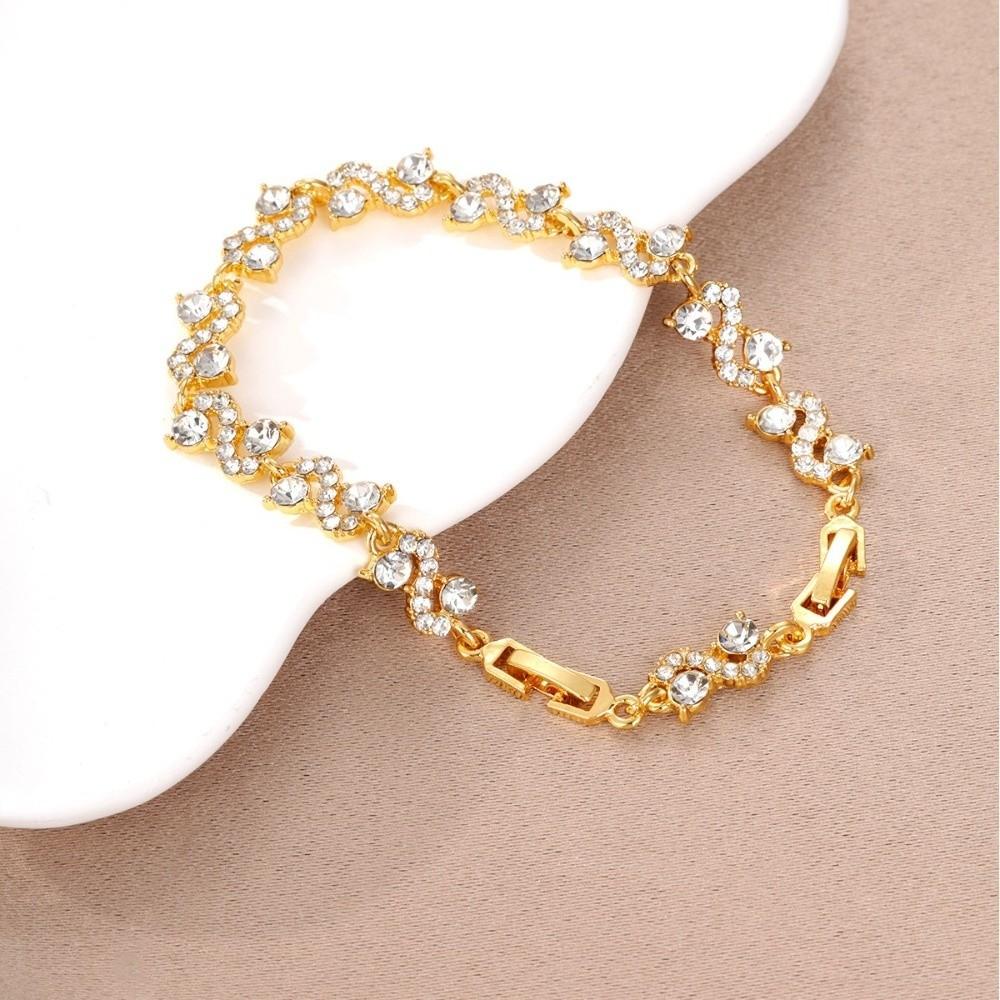 Sparkling Stones Women Bracelet Shining Zircon Bracelet Rhinestone Bracelet Wedding Jewelry