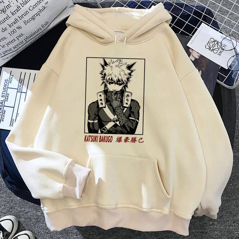 Bakugo толстовки женские винтажные Зимние толстовки