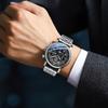 CHENXI NEW Men's Watch Luxury Fashion Chronograph Date Quartz Watches Business Casual Stainless Steel 44mm Clock Male