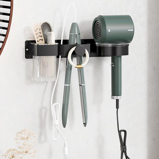 Настенный держатель для фена, органайзер для ванных принадлежностей, полка с высокой несущей способностью