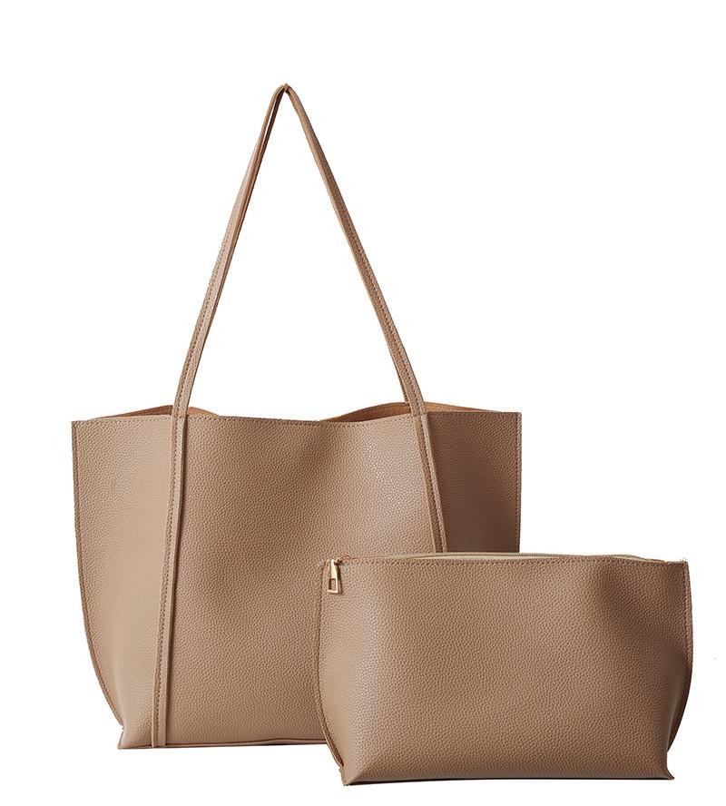 Стильный городской минималистичный набор из двух больших сумок-тоут для повседневного использования