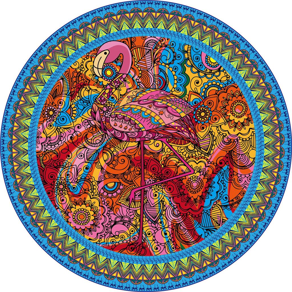 1000 шт./набор красочных радужных земных и лунных круглых геометрических фотопазлов для взрослых и детей, обучающих игрушек-пазлов из бумаги