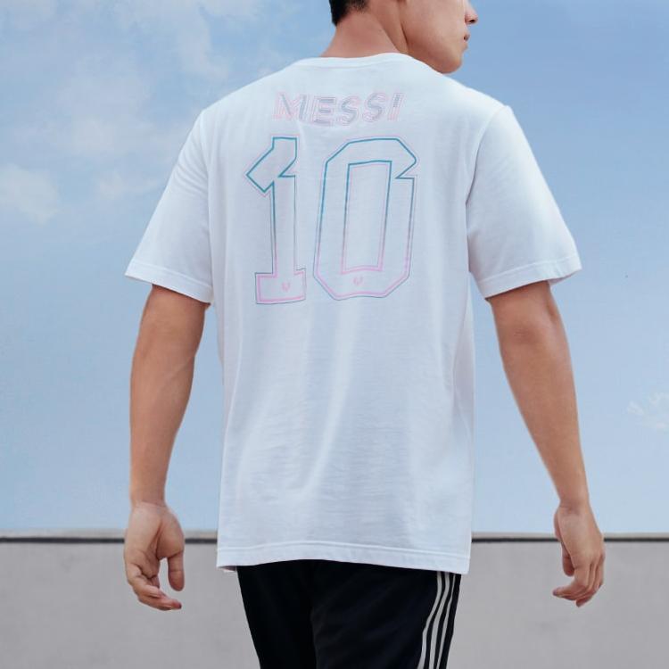 adidas Футболка мужская спортивная с коротким рукавом с логотипом, белая JD7126