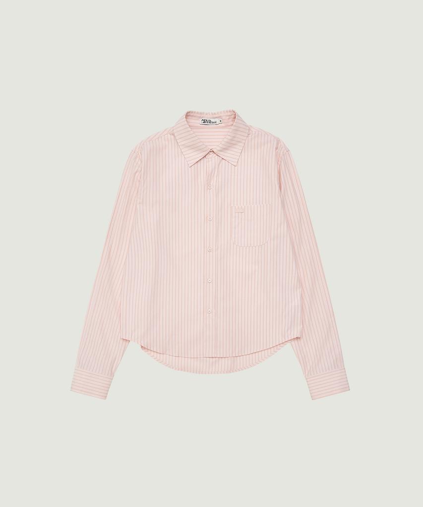 GROVE Tess Stripe Shirt (Pink)