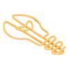 100pcs Plastic-coated Metal Cute Paper Clips Yellow/Pink Office Paper Clips  Wedding Decoration