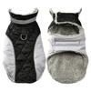 Fleece Warm Dog Clothes With D-ring Thicken Reflective Pets Vest Coat For Winter Waterproof Plaid Pet Jacket Small Large Dogs